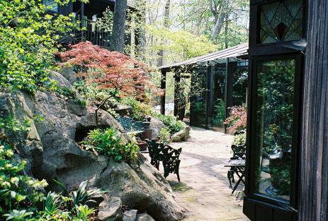 Patio space by the house