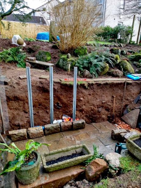 Construction of the fernery