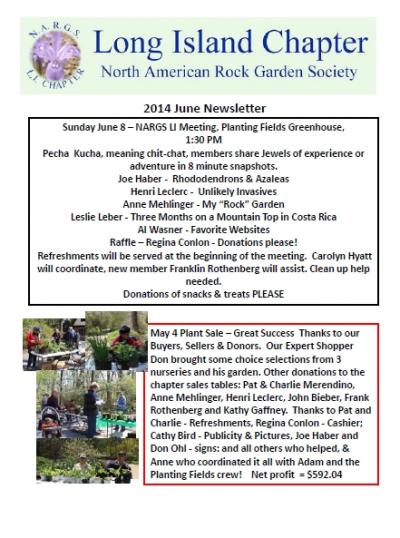 LI Chapter Newsletter June 2014