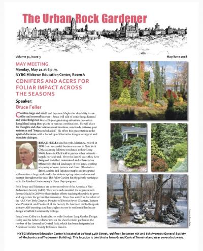 The Urban Rock Gardener May/June 2018