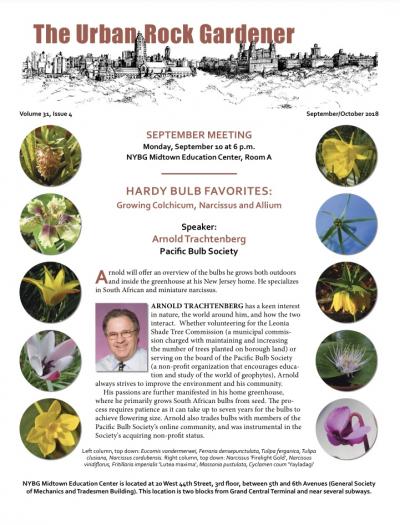 Manhattan Chapter newsletter