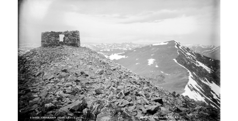 Ruins of the Gray’s Peak miner’s hut, aka “highest house in the U. States”? Photo from Denver Public Library Western History Archives Ruins of the Gray’s Peak miner’s hut, aka “highest house in the U. States”? Photo from Denver Public Library Western History Archives