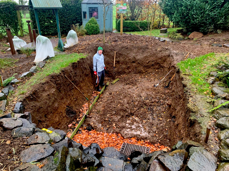 Construction of the fernery Construction of the fernery