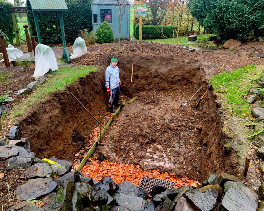 Construction of the fernery