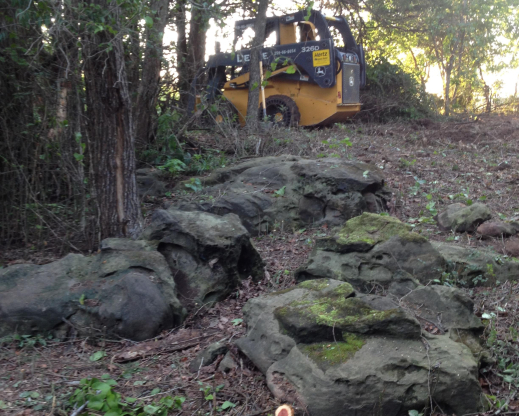 Rocks in natural outcropping Rocks in natural outcropping