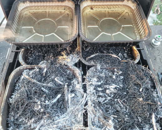 Post-fire the water is more yellowed