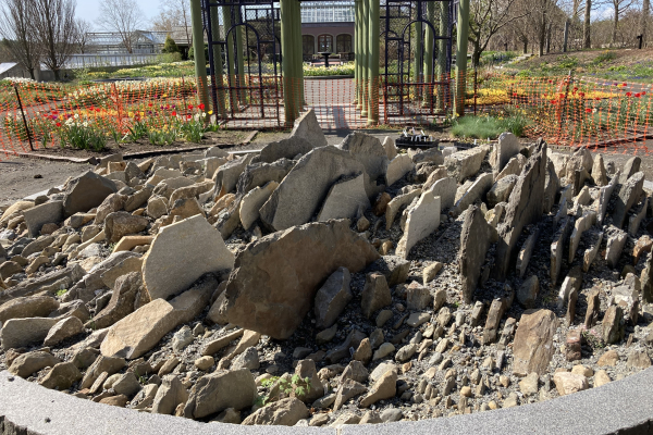 The final, planted garden