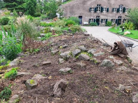 Cultivar beds being removed and expanded  southern hemisphere beds being  constructed.